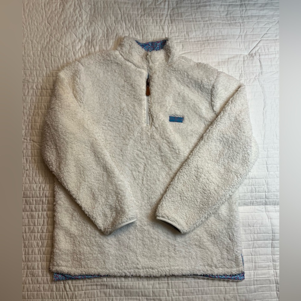 Plush Ivory Teddy Quarter-Zip Jacket